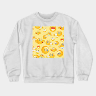 emoji pattern 2 Crewneck Sweatshirt